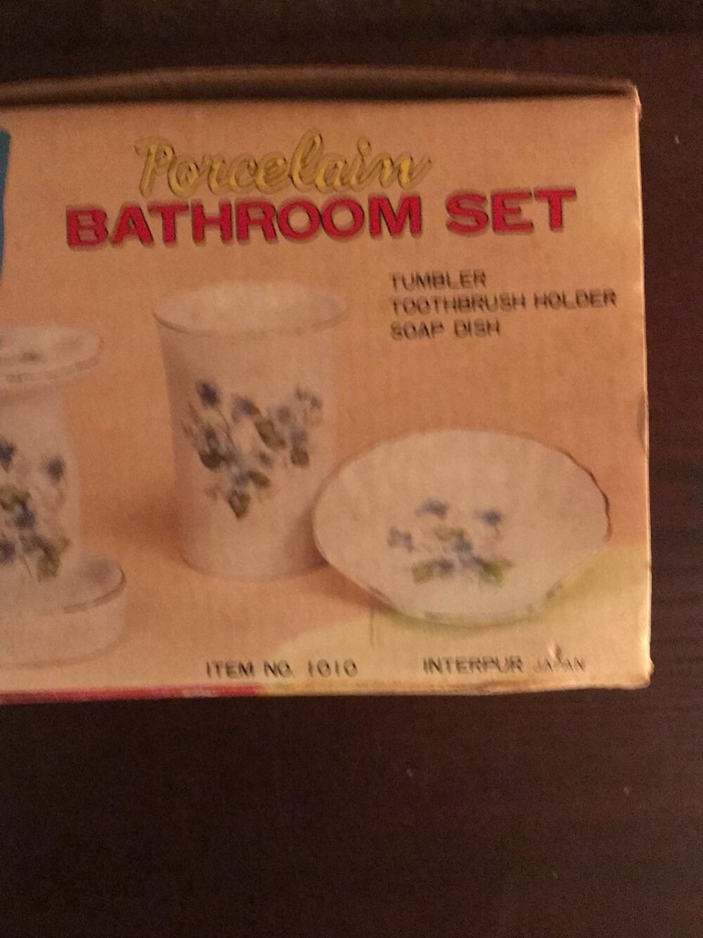3 PIECE PORCELAIN BATHROOM SET